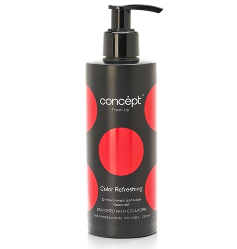 Бальзам оттеночный красный обогащенный коллагеном / Fresh Up Concept, 250 мл