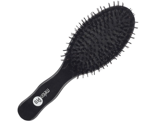 Щетка массажная деревянная для наращённых и натуральных волос, 11 рядов / MelonPro