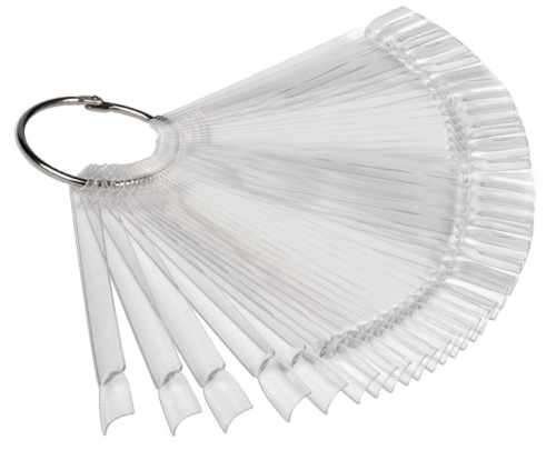 Палитра для лаков "веер", прозрачная 48 шт / Planet Nails