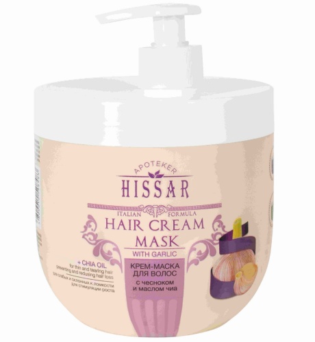 Крем-маска для волос с чесноком и маслом чиа / Luxor Professional, 1000 мл 