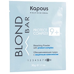 Пудра обесцвечивающая с защитным комплексом 9+ / Kapous Professional BlondBar, 30 г  