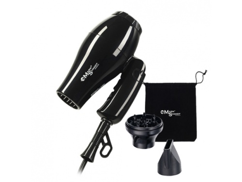 Фен для волос дорожный, чёрный / Mark Shmidt 100W 9908ч