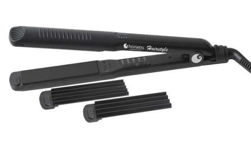 Щипцы-выпрямители для волос / Hairway Hairstyle 170W +3 съемные насадки B036