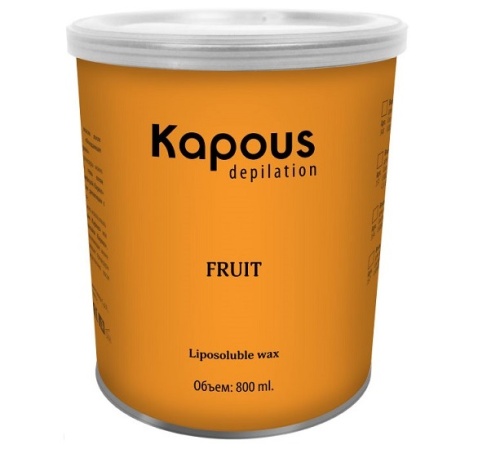 Воск жирорастворимый с ароматом Дыни в банке / Kapous Depilation, 800 мл 