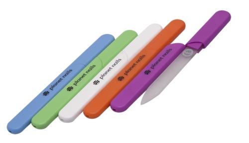 Пилка стеклянная в футляре (двухсторонняя) / Planet Nails, 12,8 см