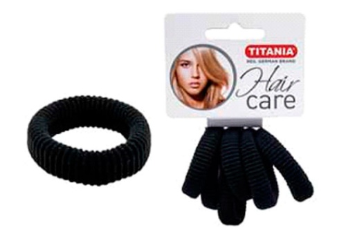 Резинки черные / Titania, 3,5 см (6 шт/уп)
