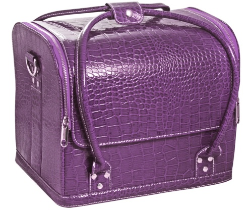 Сумка-чемодан фиолетовая / Planet Nails "Crocodile" 