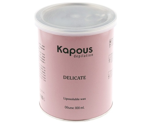 Воск жирорастворимый с ароматом Шоколада в банке / Kapous Depilation, 800 мл 