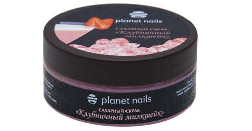 Скраб для тела "Клубничный милкшейк" / Planet Nails, 170 г