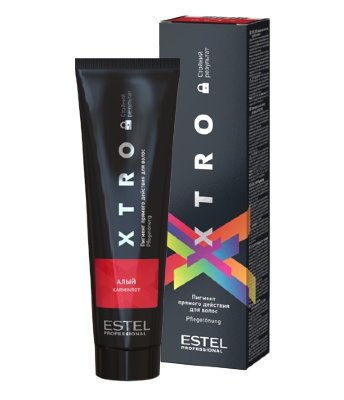 Пигмент прямого действия для волос "Алый" / Estel Professional XTRO, 100 мл