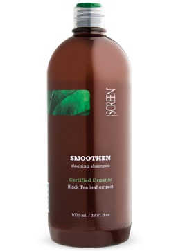 Шампунь разглаживающий с экстрактом чёрного чая / Screen Smoothen Sleeking Shampoo, 1000 мл