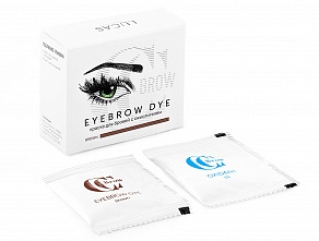 Гель-краска для бровей серо-коричневая / Lucas` Cosmetics СС Brow, 1+1