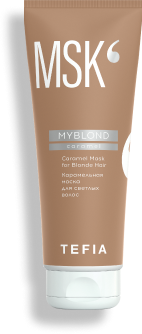 Карамельная маска для светлых волос / Tefia MYBLOND, 250 мл 