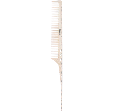 Расческа парикмахерская с пластиковым хвостиком «Polycarbonate» 249*24 мм / Kapous Professional