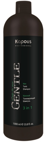 Шампунь мужской тонизирующий  3 в 1 / Kapous Professional Gentlemen, 1000 мл