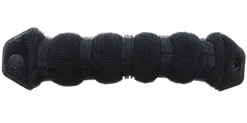 Валик для волос с кнопкой сетка черный / Melon Pro, 18 см