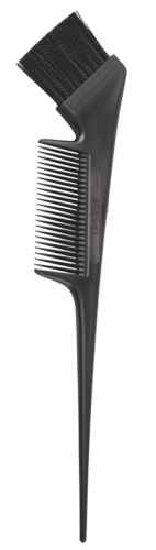 Кисть с расческой для окрашивания волос чёрная / Kapous Professional