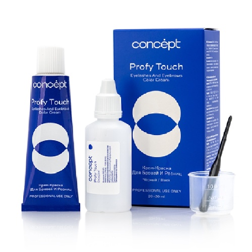 Крем-краска для бровей и ресниц коричневый / Concept, 30/20 мл