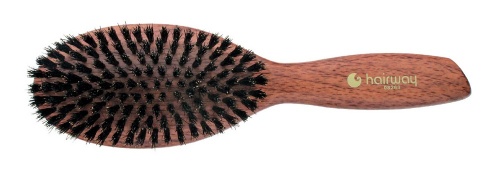Щетка деревянная натуральная щетина 9-рядная / Hairway Light Wood