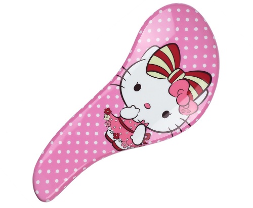 Щетка для волос и массажа кожи головы с многоуровневыми щетинками 186*180 мм / MelonPro Hello Kitty