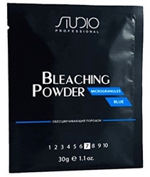 Порошок обесцвечивающий для волос Microgranules Blue линии Studio Professional, / Kapous, 30 г