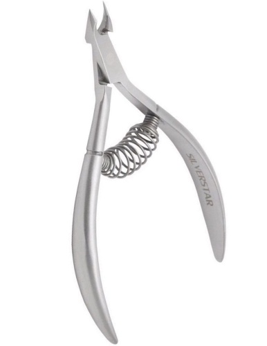 Кусачки для кутикулы пружинное соединение премиальная ручная заточка / Silver Star Pro 16, 4 мм 