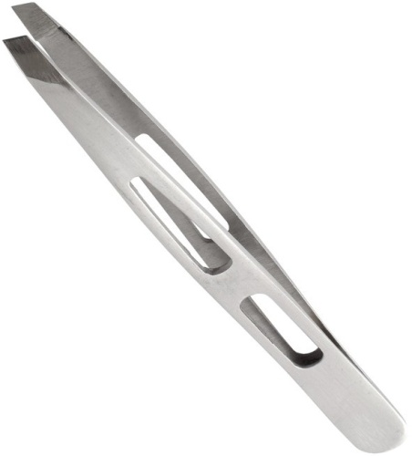 Пинцет для бровей косой АТ-995 / Silver Star CLASSIC