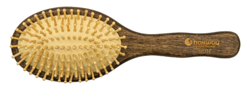 Щетка деревянная овальная, большая 9 рядов / Hairway Ash