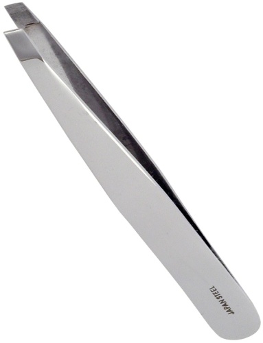 Пинцет для бровей косой АТ-862 / Silver Star SPECIAL