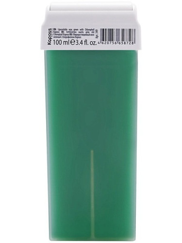 Воск жирорастворимый зеленый с Хлорофиллом в картридже / Kapous, 100 мл 