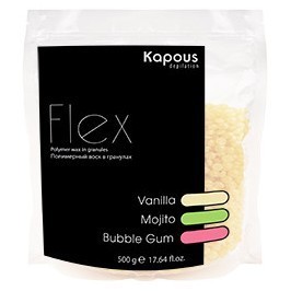 Воск полимерный в гранулах Flex с ароматом Ваниль / Kapous, 500 г