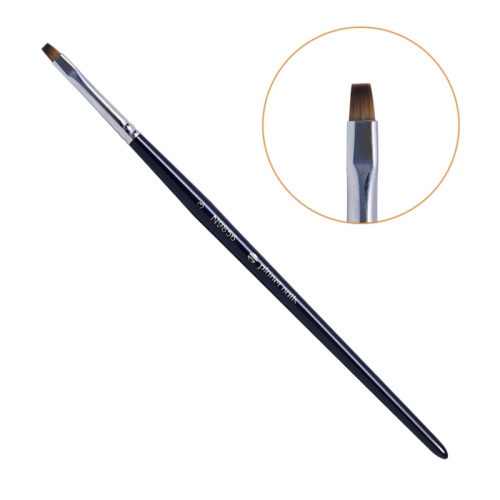 Кисть для китайской росписи квадратная мягкая №4 / Planet Nails