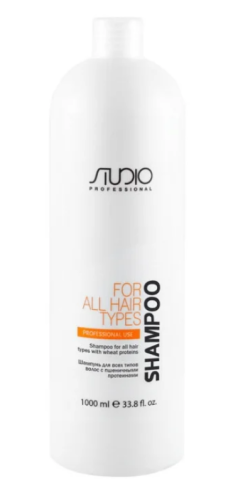 Шампунь для всех типов волос с пшеничными протеинами / Kapous Studio, 1000 мл