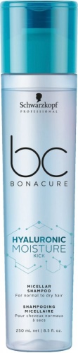 Шампунь для волос увлажняющий мицеллярный / Schwarzkopf Bonacure Hyaluronic Moist, 250 мл