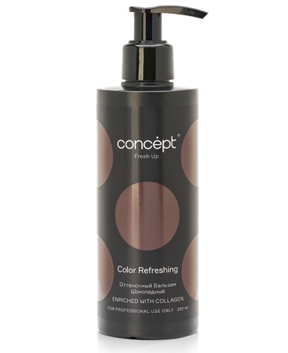 Бальзам оттеночный шоколадный обогащенный коллагеном / Fresh Up Concept, 250 мл