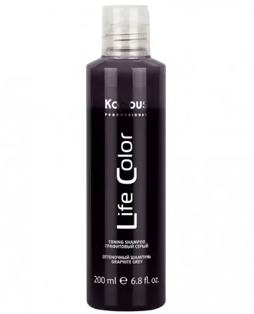 Шампунь оттеночный для волос Графитовый серый / Kapous Professional Life Color, 200 мл