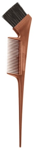 Кисть с расческой для окрашивания волос бронзовая / Kapous Professional