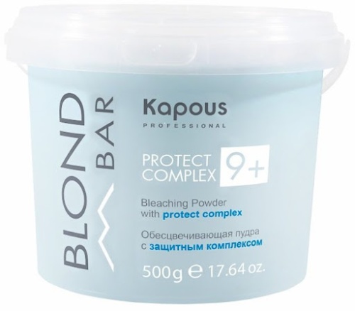 Пудра обесцвечивающая с защитным комплексом 9+ / Kapous Professional BlondBar, 500 г  