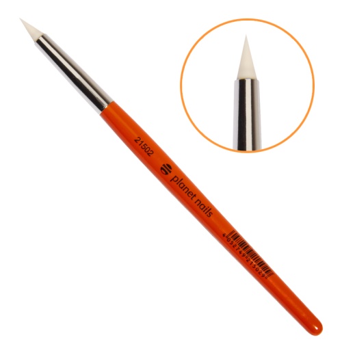 Кисть силиконовая для лепки, острая / Planet Nails