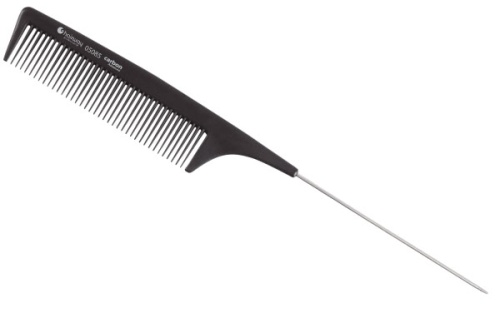 Расческа с металлическим хвостиком / Hairway Carbon Advanced, 220 мм