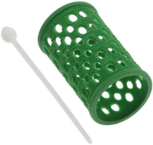 Бигуди пластмассовые 25 мм зеленые 10 шт / Sibel