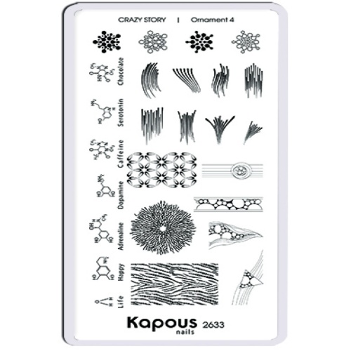 Пластина для стемпинга Crazy story Ornament 4 / Kapous