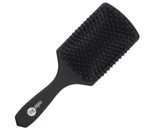 Щетка массажная для волос 13-рядная черная 245*85 мм / MelonPro