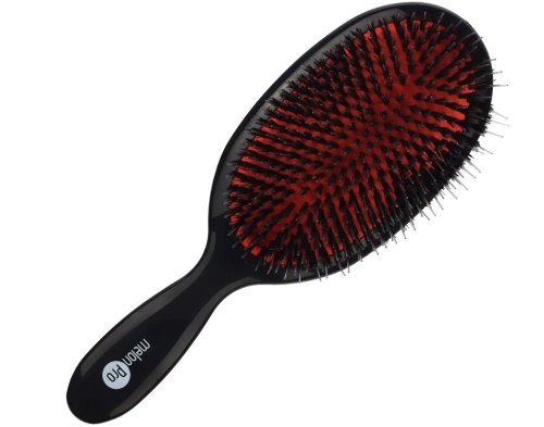 Щетка для волос нейлон, натуральная щетина 230*80 мм / MelonPro