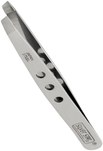 Пинцет для бровей косой AT-965 / Silver Star SPECIAL 