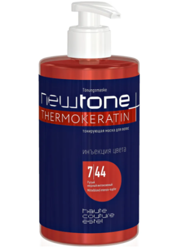 Тонирующая маска для волос 7/44 Русый медный интенсивный / ESTEL NEWTONE, 435 мл