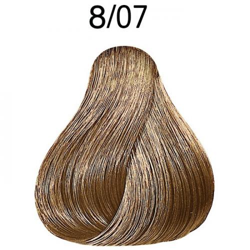 Крем-краска 8/07 Светлый блонд натурально-коричневый / LondaColor, 60 мл 