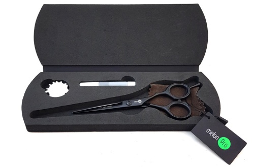 Ножницы парикмахерские / Melon Pro Black Edition прямые 5,5" BE-02