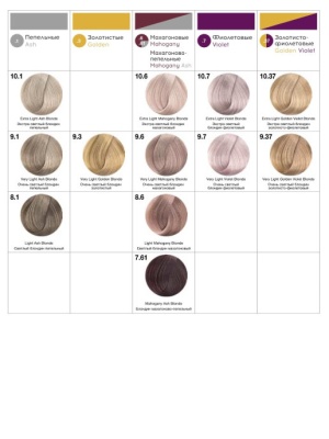 Гель-краска для волос 10.6 экстра светлый блондин махагоновый / Tefia MYPOINT, 60 мл
